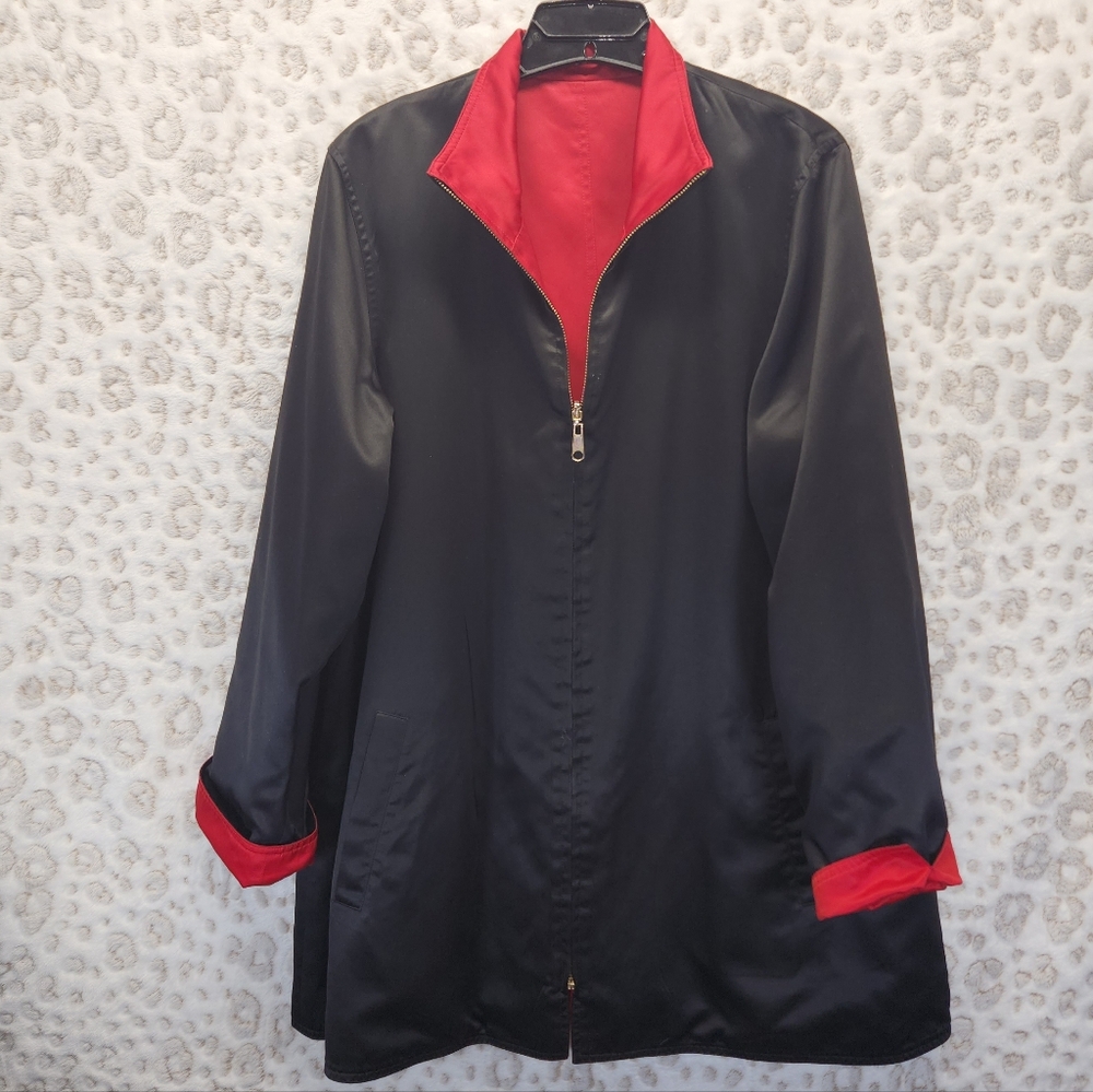 Pendleton Reversible Red/Black Zip Up Jacket Large - image 1